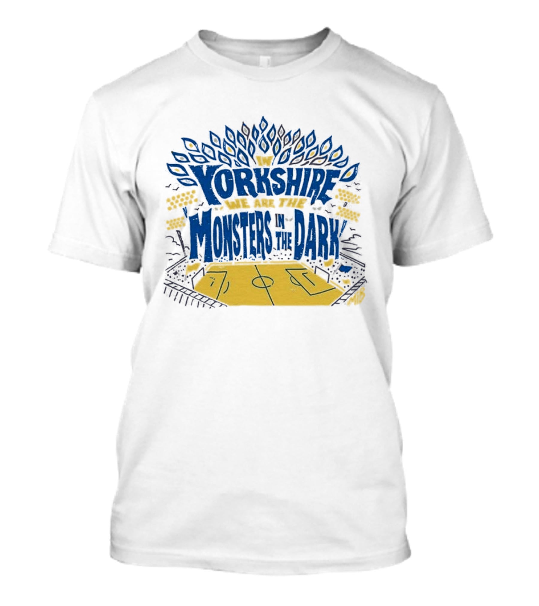 Monsters In The Dark Yorkshire Court Basketball T-Shirt