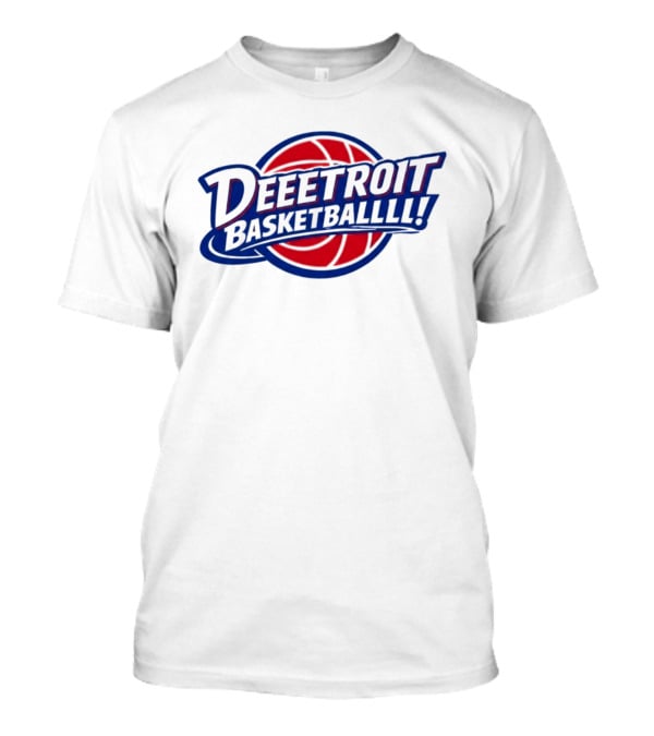 Deeetroit Basketballlll Basketball Sports Fan T-Shirt