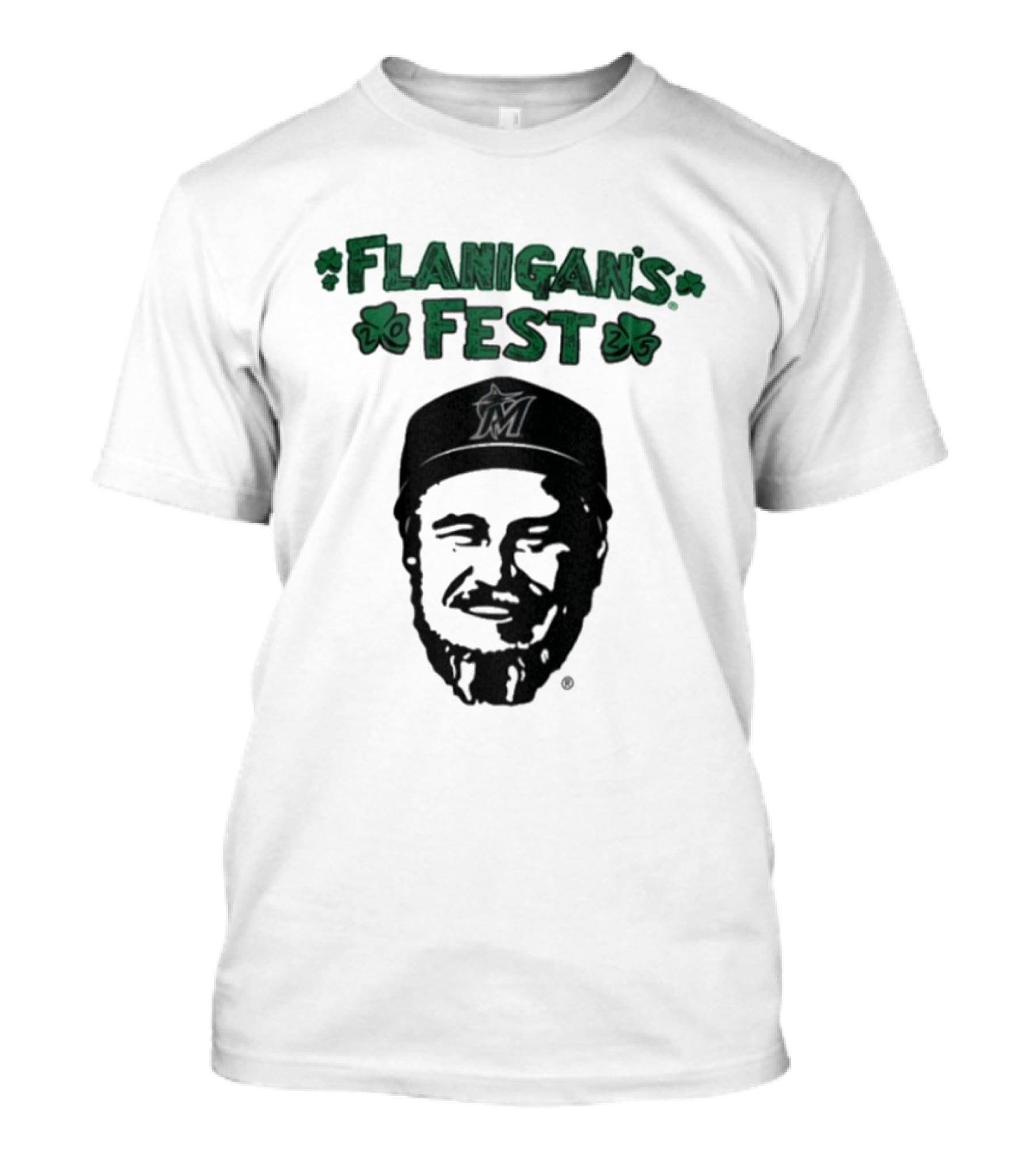 Flanigan's Fest Miami Marlins Shamrock T-Shirt