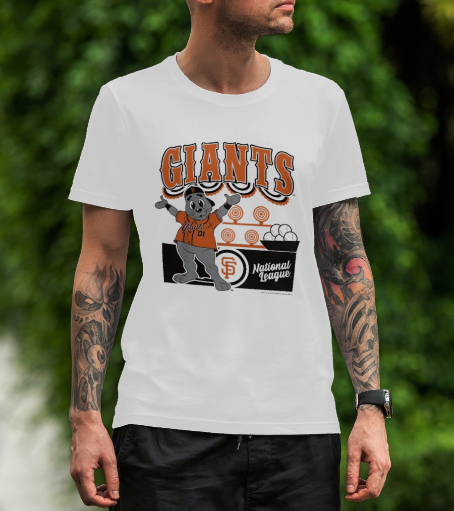 San Francisco Giants Mitchell & Ness Cream Step Back Up Giants National League T-Shirt