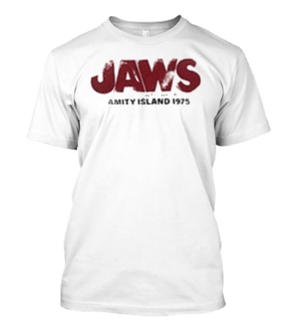 Jaws Amity Island 1975 Surdimensionné Imprimé T-Shirt