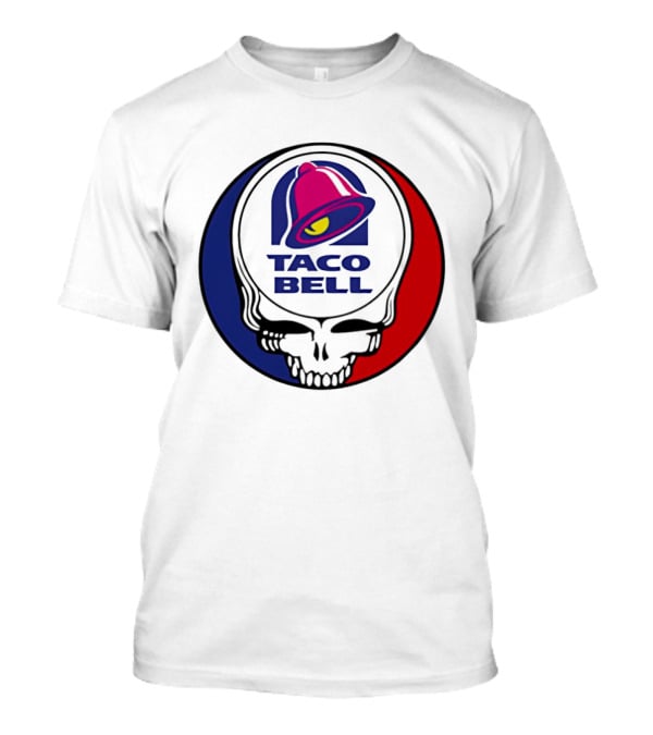 Taco Bell Grateful Dead Skull Logo Red Blue Collaboration T-Shirt