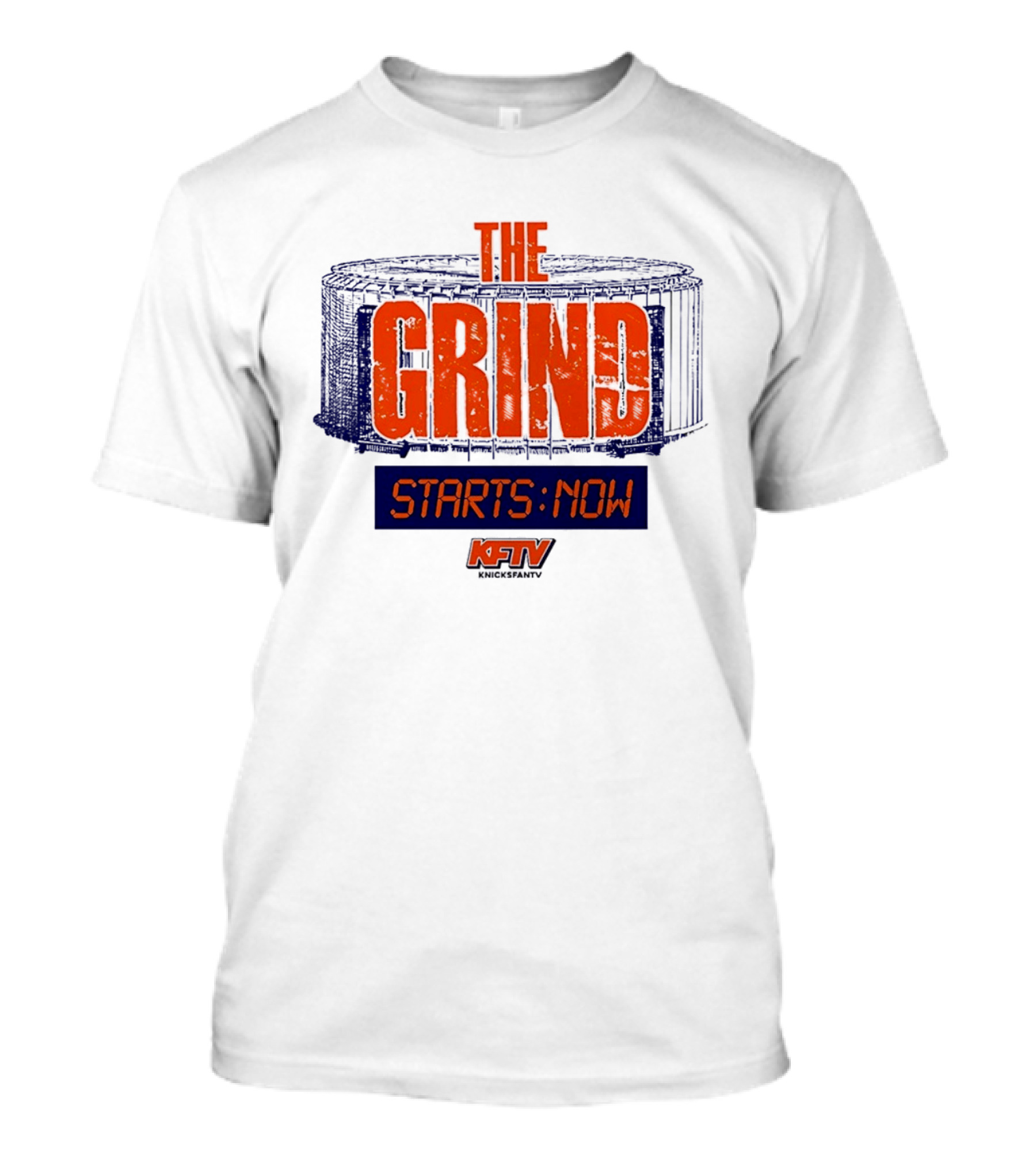 The Grind Starts Now KFTV Knicks Fan TV T-Shirt