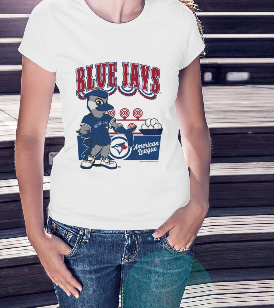 Toronto Blue Jays Mitchell Ness Step Back Up Cream American League T-Shirt