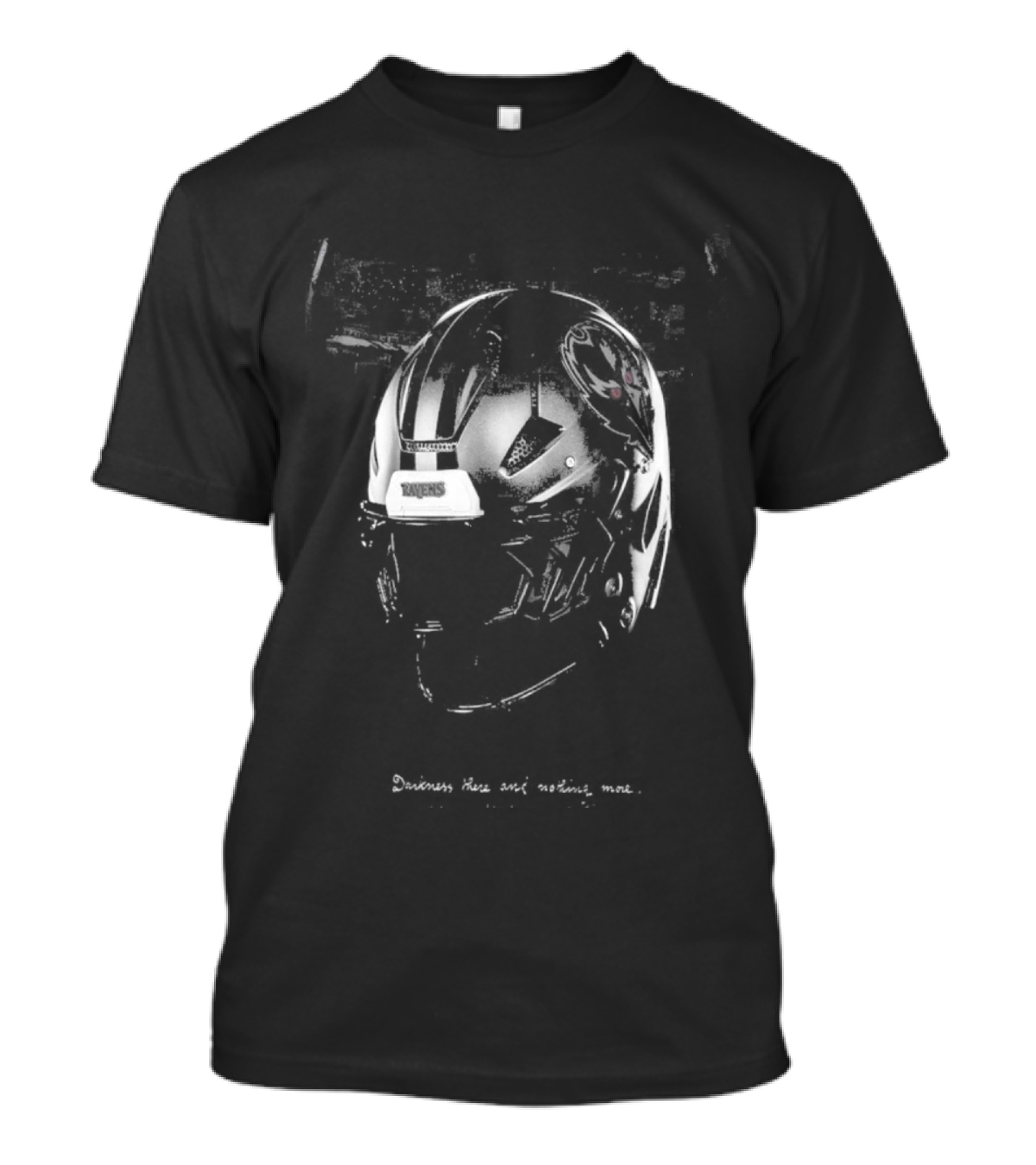 Baltimore Ravens Helmet Face Mask Head Protection T-Shirt