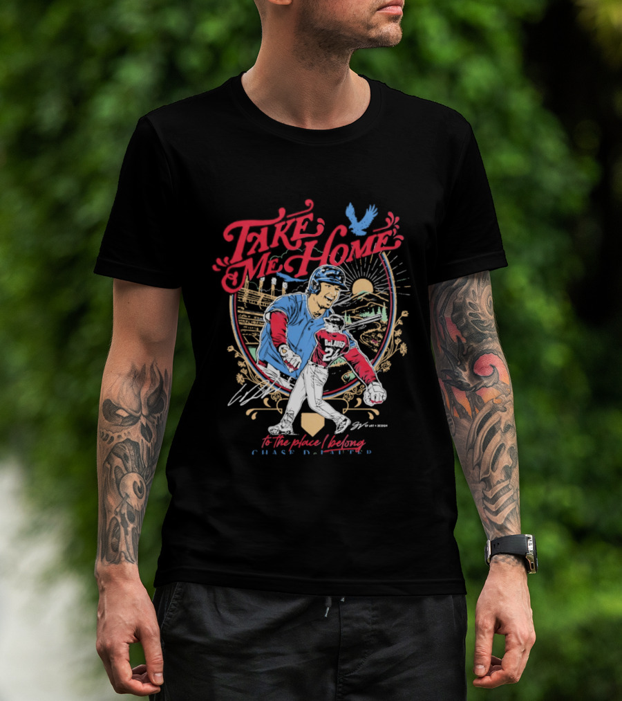 Take Me Home Cleveland Guardians Chase DeLauter To The Place I Belong T-Shirt