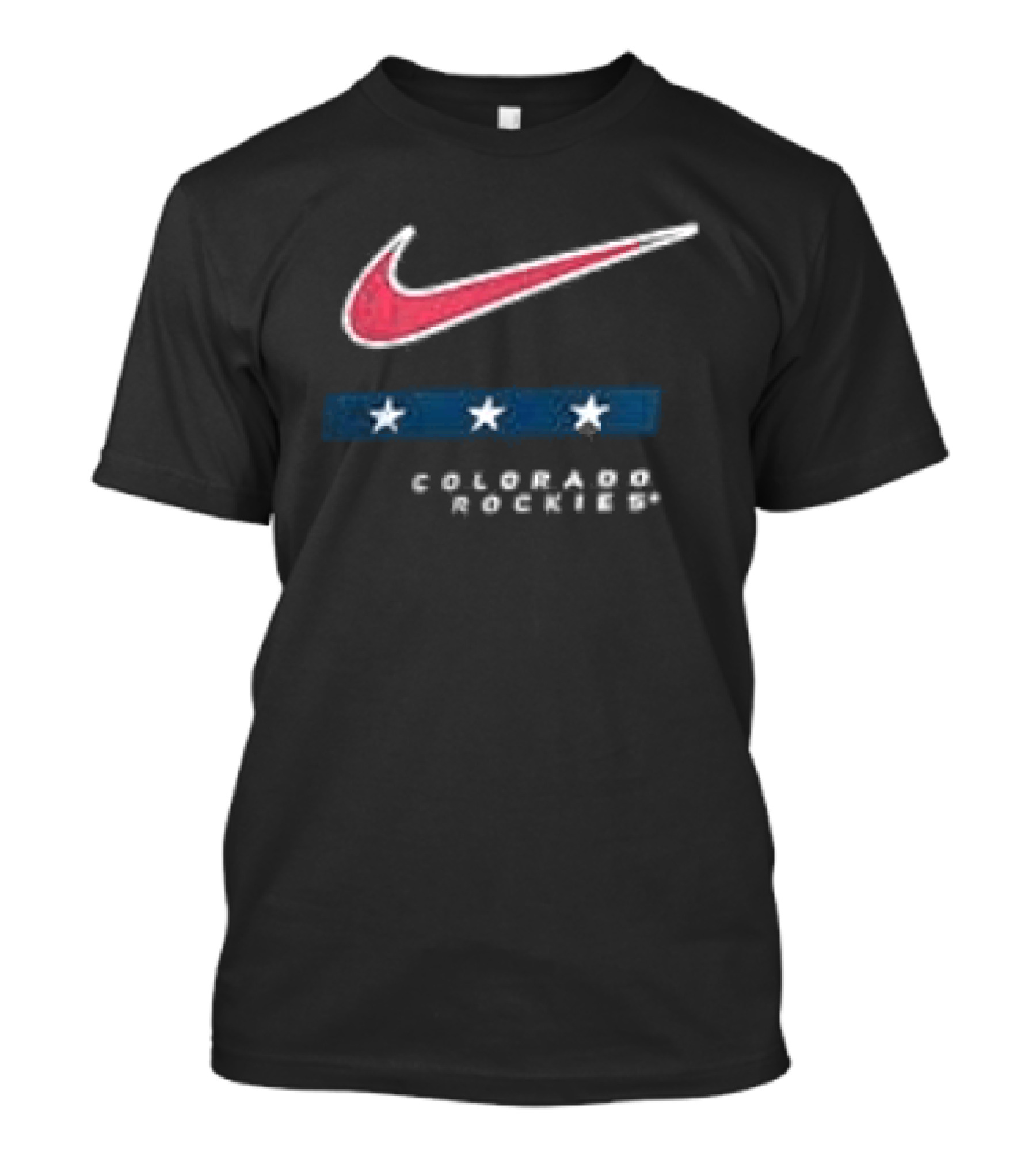 Nike Colorado Rockies Americana Anthracite Stars T-Shirt