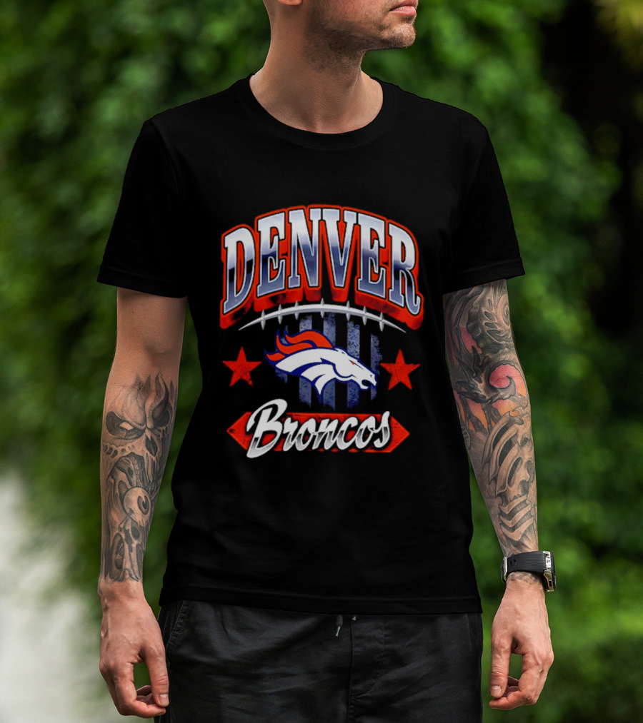 Denver Broncos Americana 2026 Fan Stars And Stripes T-Shirt