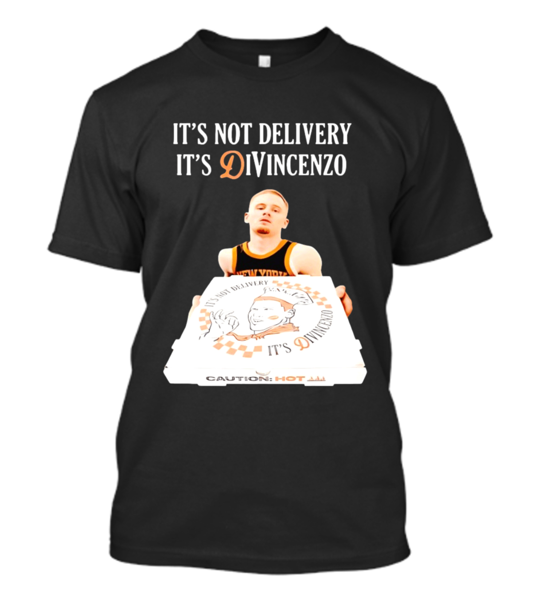 It's Not Delivery It's DiVincenzo Basketball Pizza Box T-Shirt