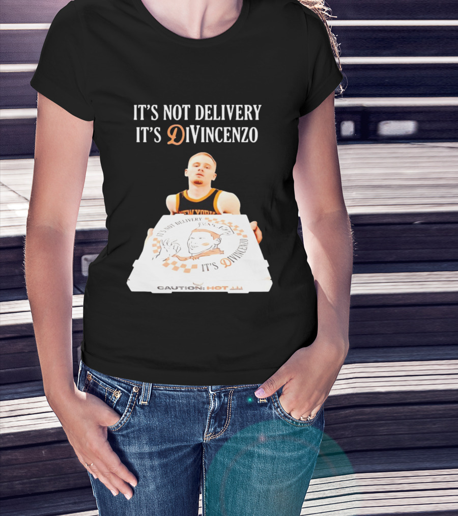 It's Not Delivery It's DiVincenzo Basketball Pizza Box T-Shirt