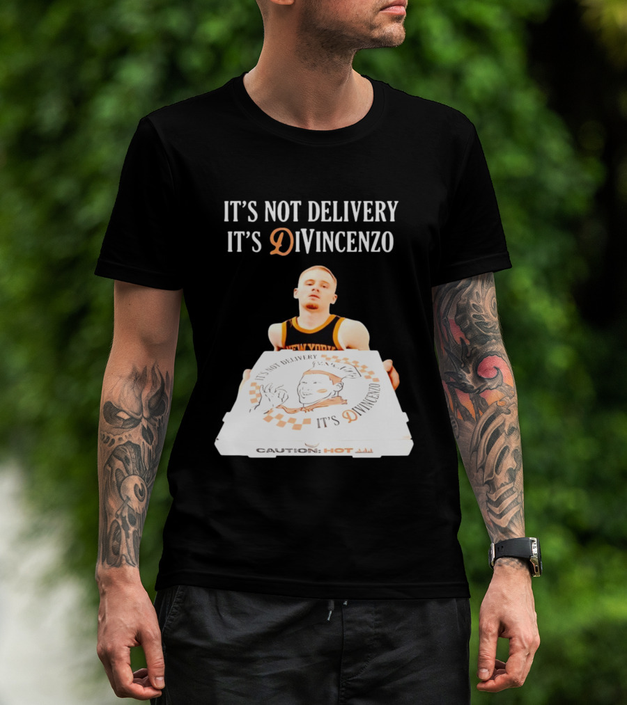 It's Not Delivery It's DiVincenzo Basketball Pizza Box T-Shirt