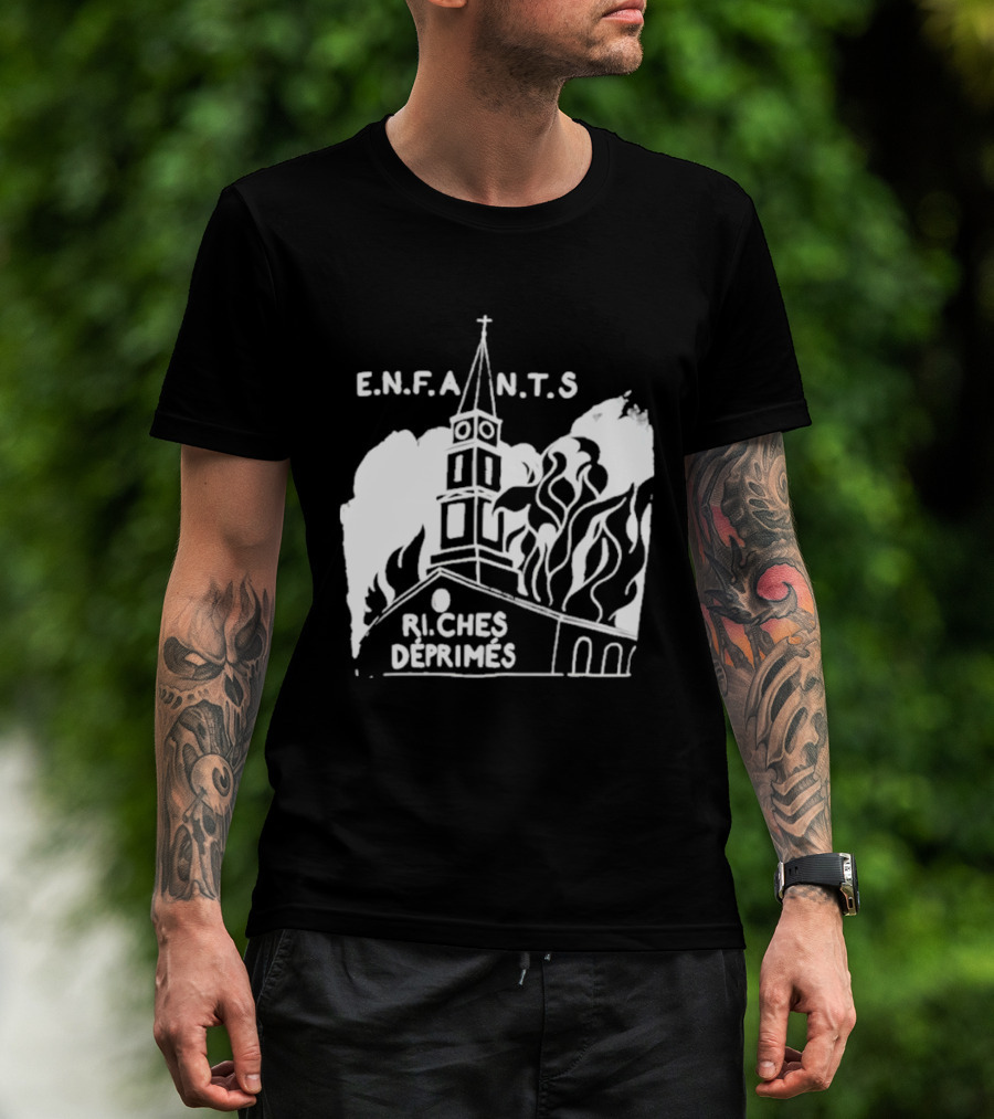 ENFANTS Riches Déprimés Burning Church Enhypen Wear T-Shirt