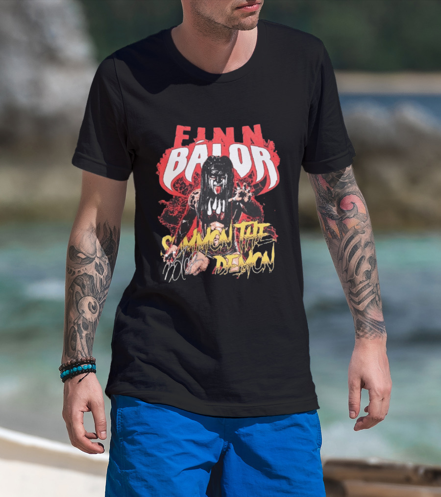 Finn Bálor Summon The Demon WWE Fan Merchandise T-Shirt