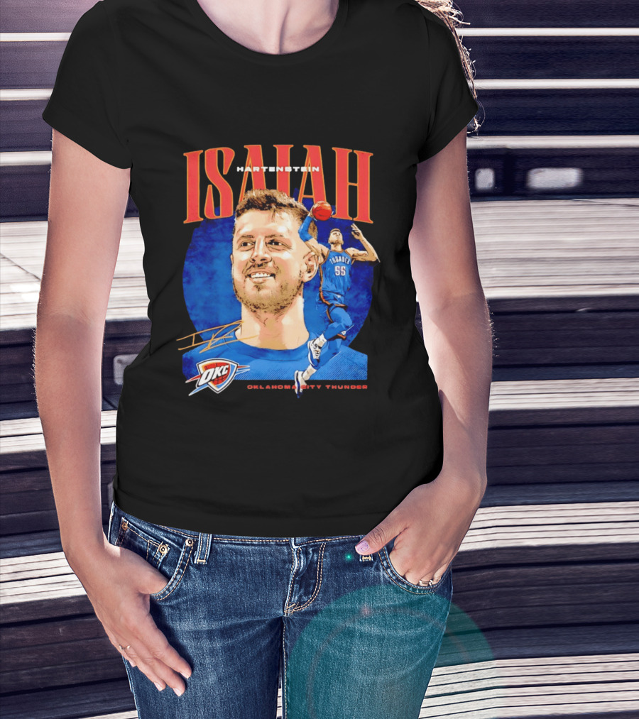 Isaiah Hartenstein 55 Oklahoma City Thunder NBA OKC Signature T-Shirt