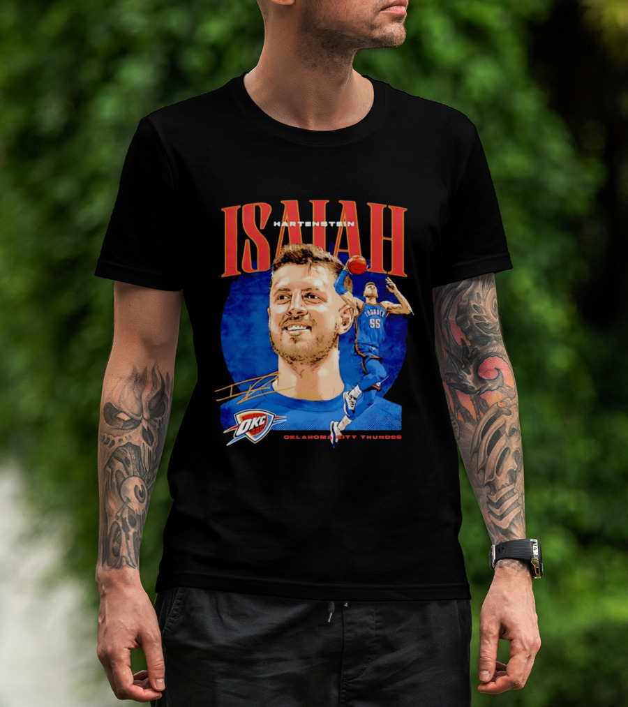 Isaiah Hartenstein 55 Oklahoma City Thunder NBA OKC Signature T-Shirt