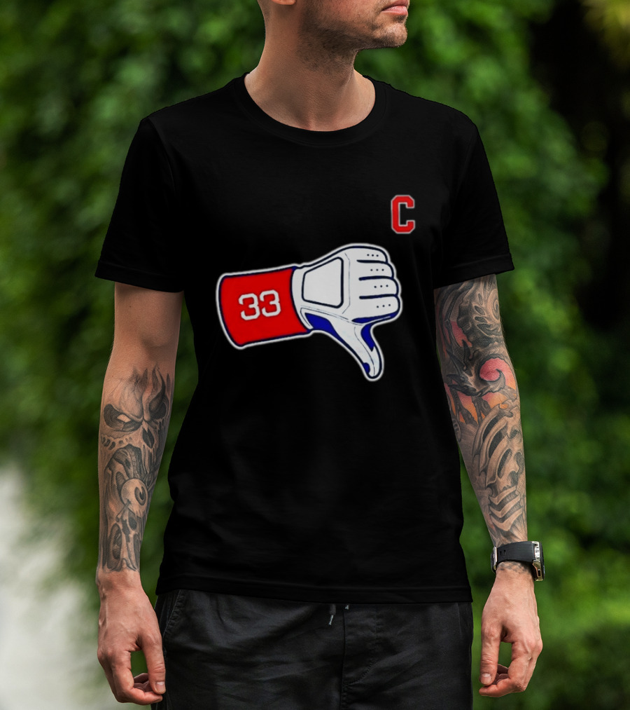 Jason Varitek Iconic 33 Thumbs Down Gesture Red Sox Symbol C T-Shirt