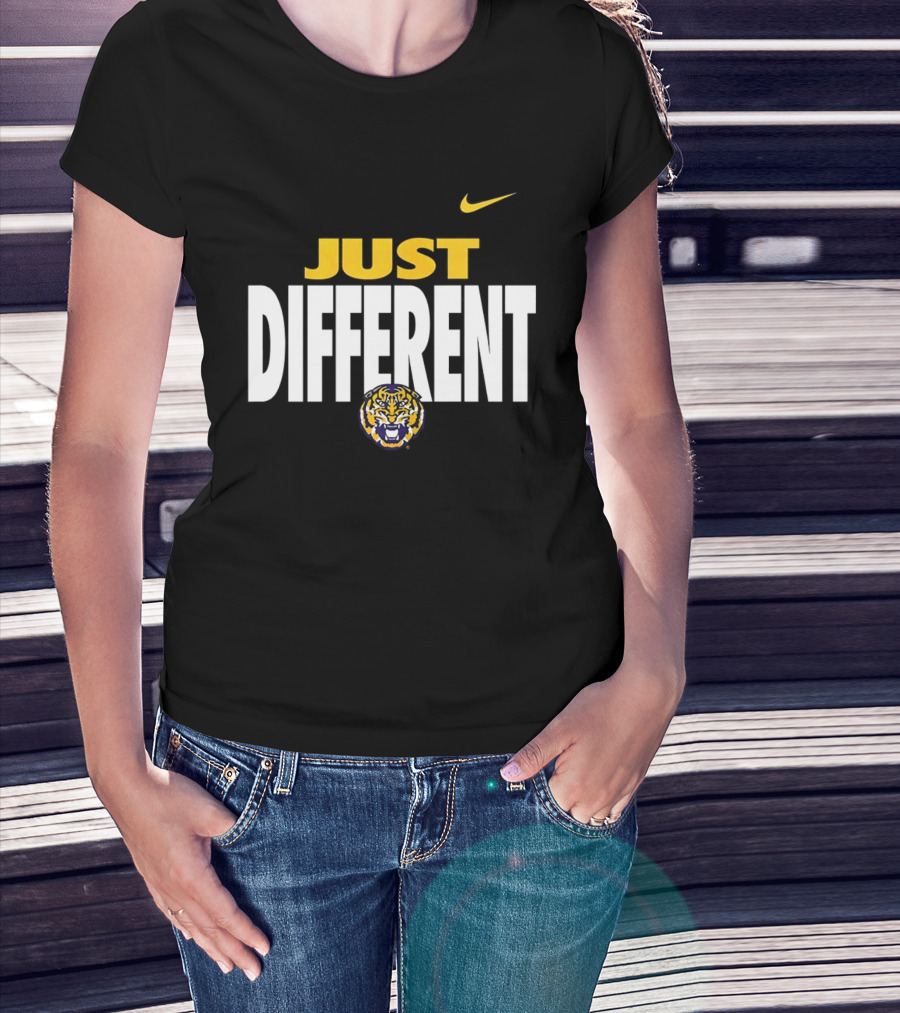 Just Different LSU Tigers Nike Iconic Team Spirit T-Shirt