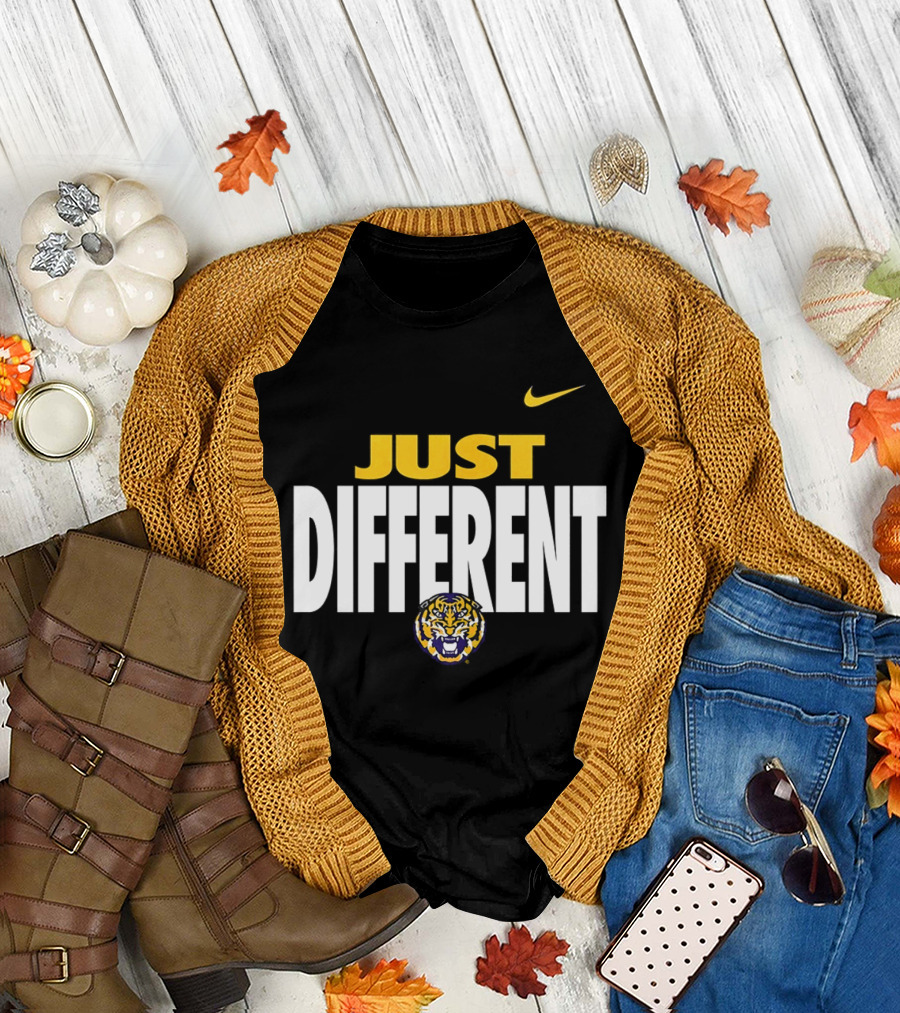 Just Different LSU Tigers Nike Iconic Team Spirit T-Shirt