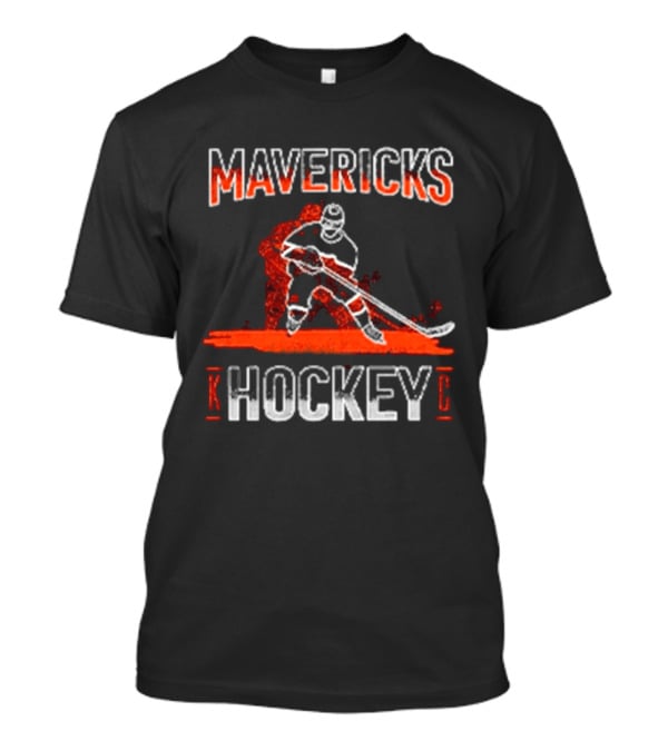 Mavericks Hockey Player Icon With Red And White T-Shirt