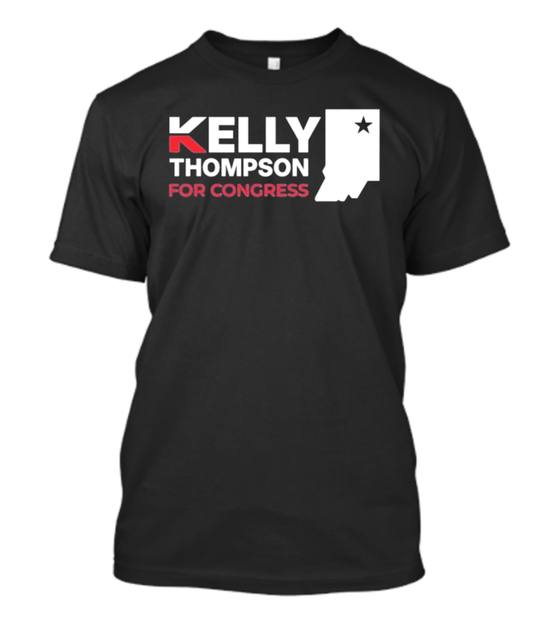 Kelly Thompson For Congress Indiana Star Icon Representation T-Shirt