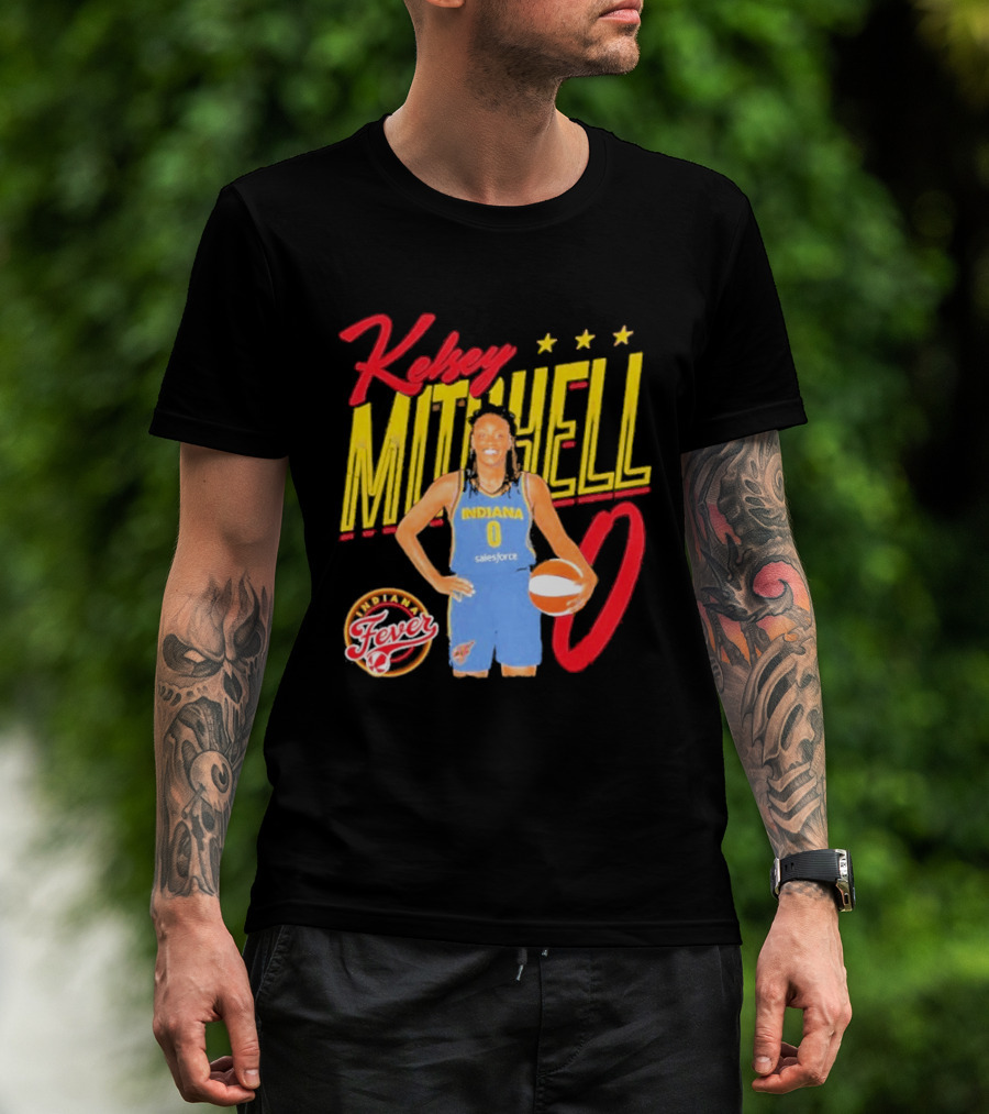 Kelsey Mitchell Indiana Fever Basketball Player Pose Salesforce T-Shirt