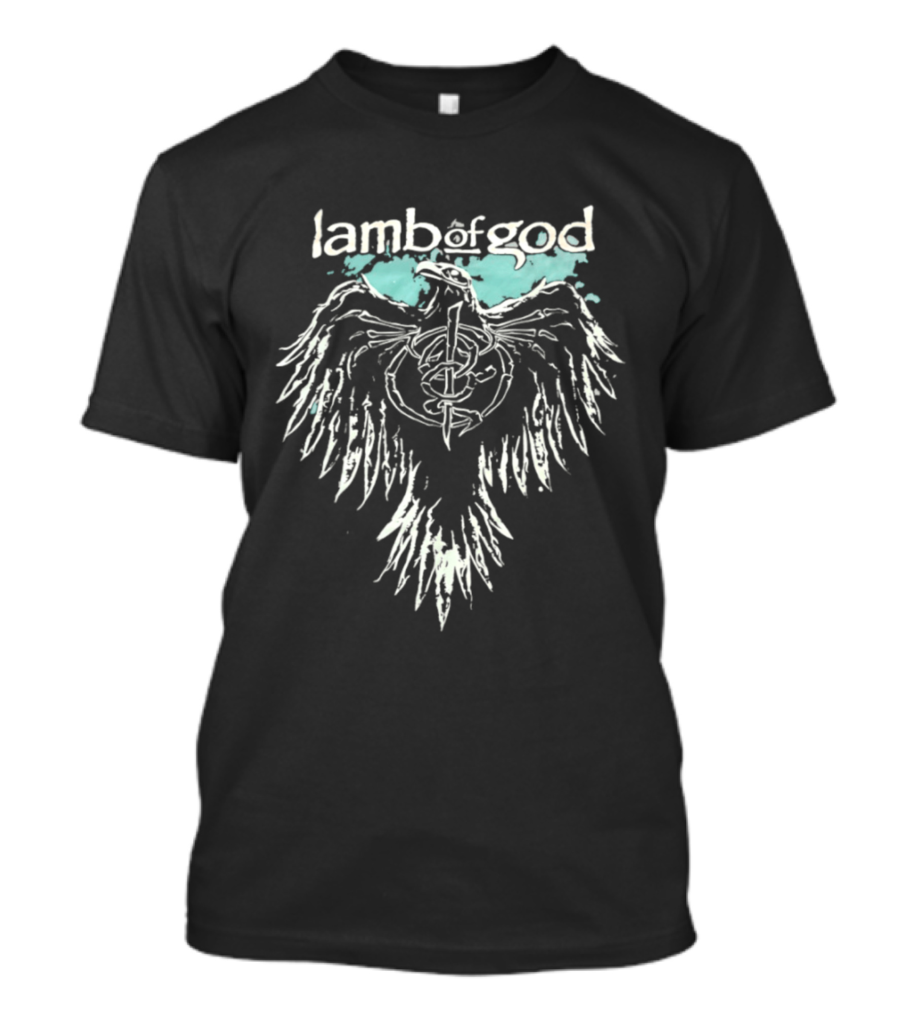 Lamb Of God Phoenix Wings Symbol With Watercolor Accent T-Shirt