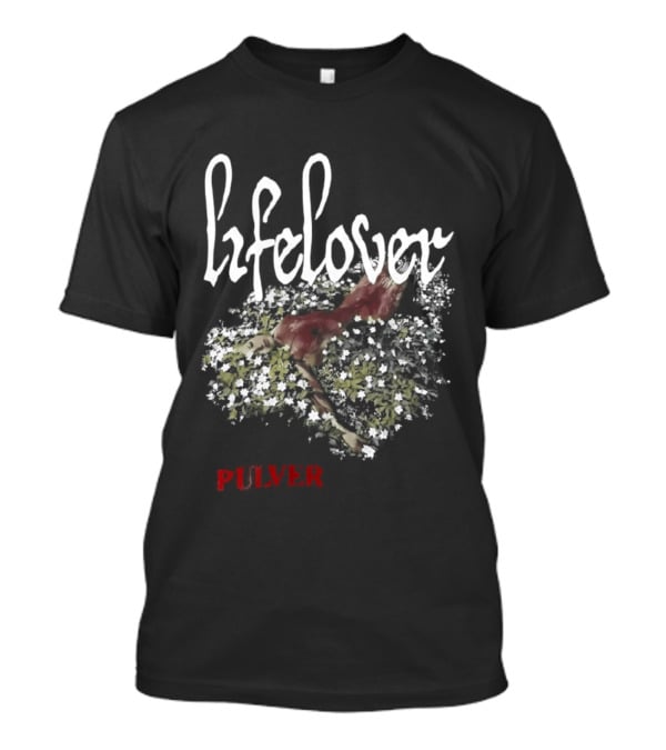 Lifelover Pulver Band Cover Album Red Abstract Splatter T-Shirt