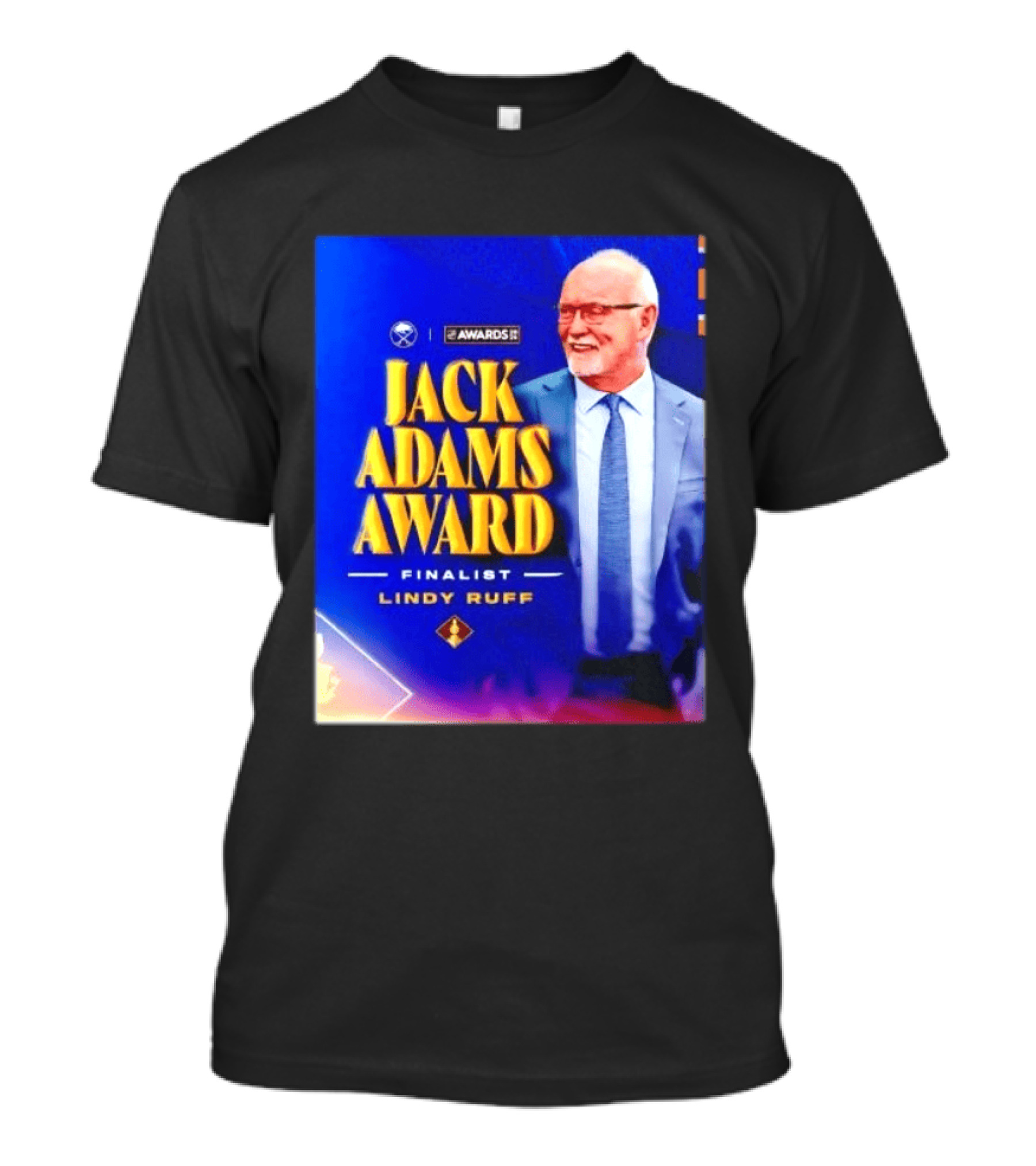Lindy Ruff Jack Adams Award Finalist NHL Coach Recognition T-Shirt