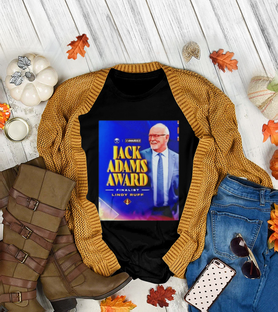 Lindy Ruff Jack Adams Award Finalist NHL Coach Recognition T-Shirt