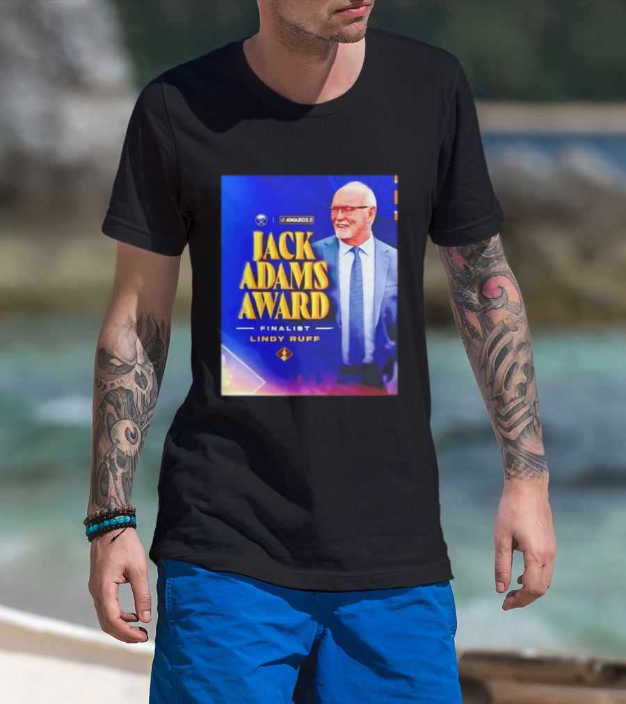 Lindy Ruff Jack Adams Award Finalist NHL Coach Recognition T-Shirt