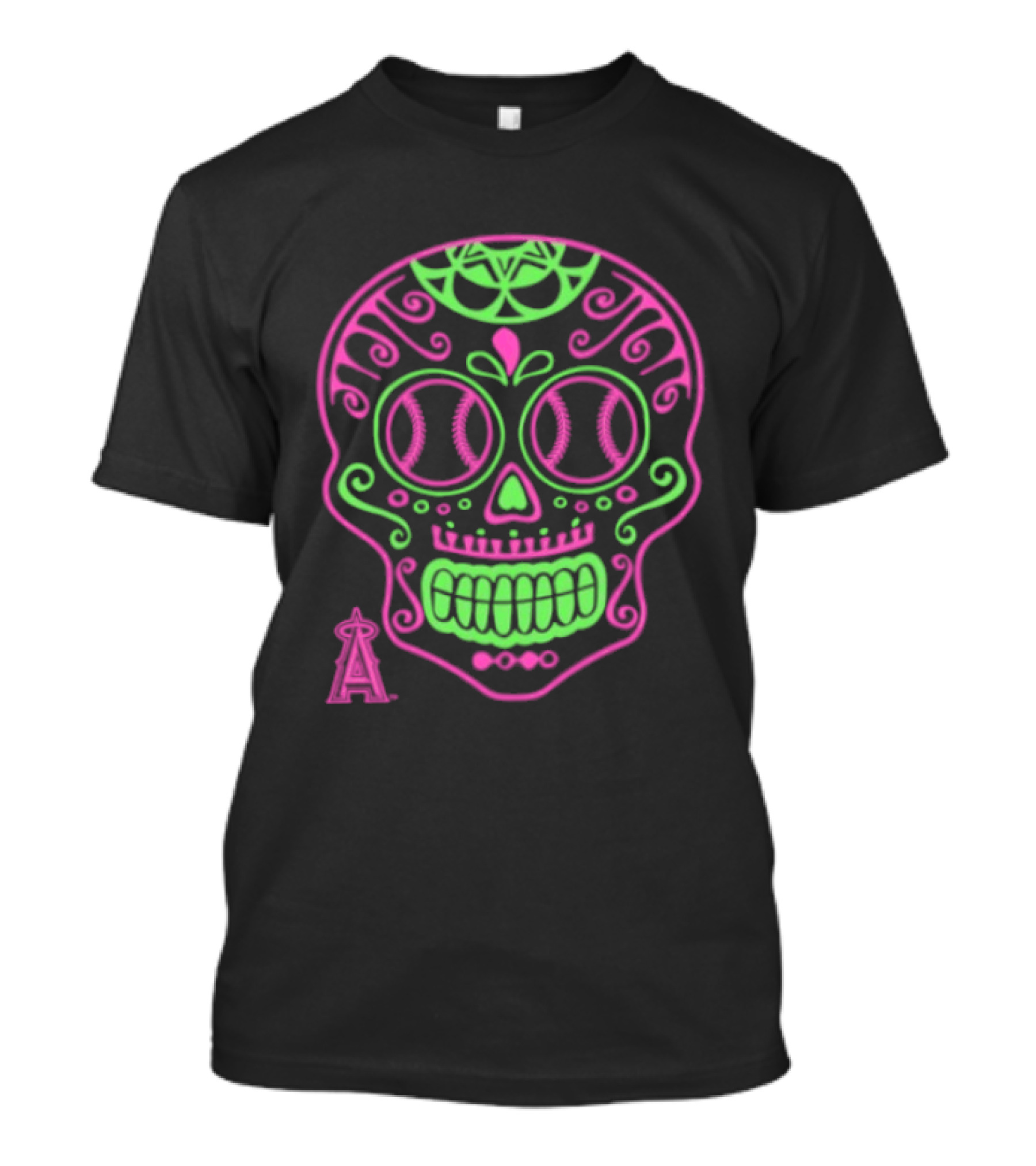Los Angeles Angels 2026 Sugar Skull Baseball T-Shirt