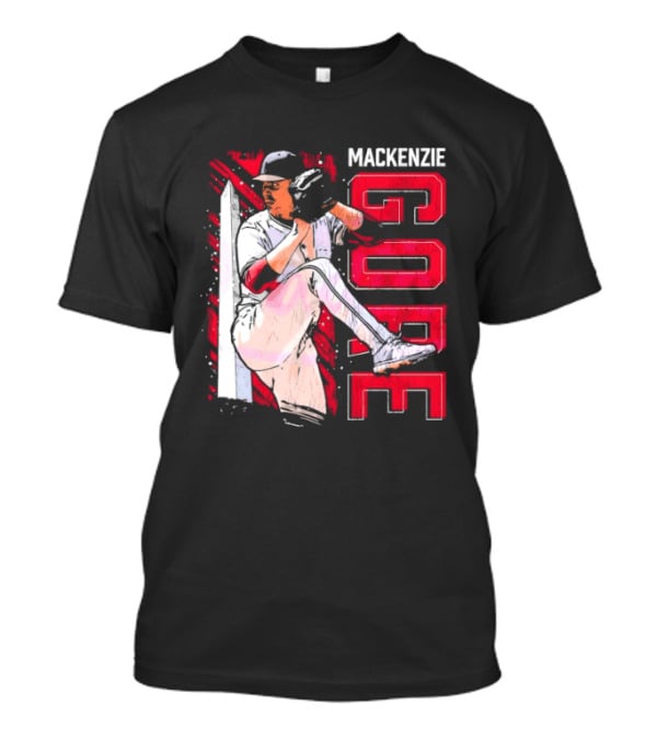 Mackenzie Gore Washington Pitching Action Baseball T-Shirt