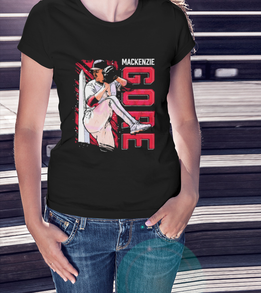 Mackenzie Gore Washington Pitching Action Baseball T-Shirt