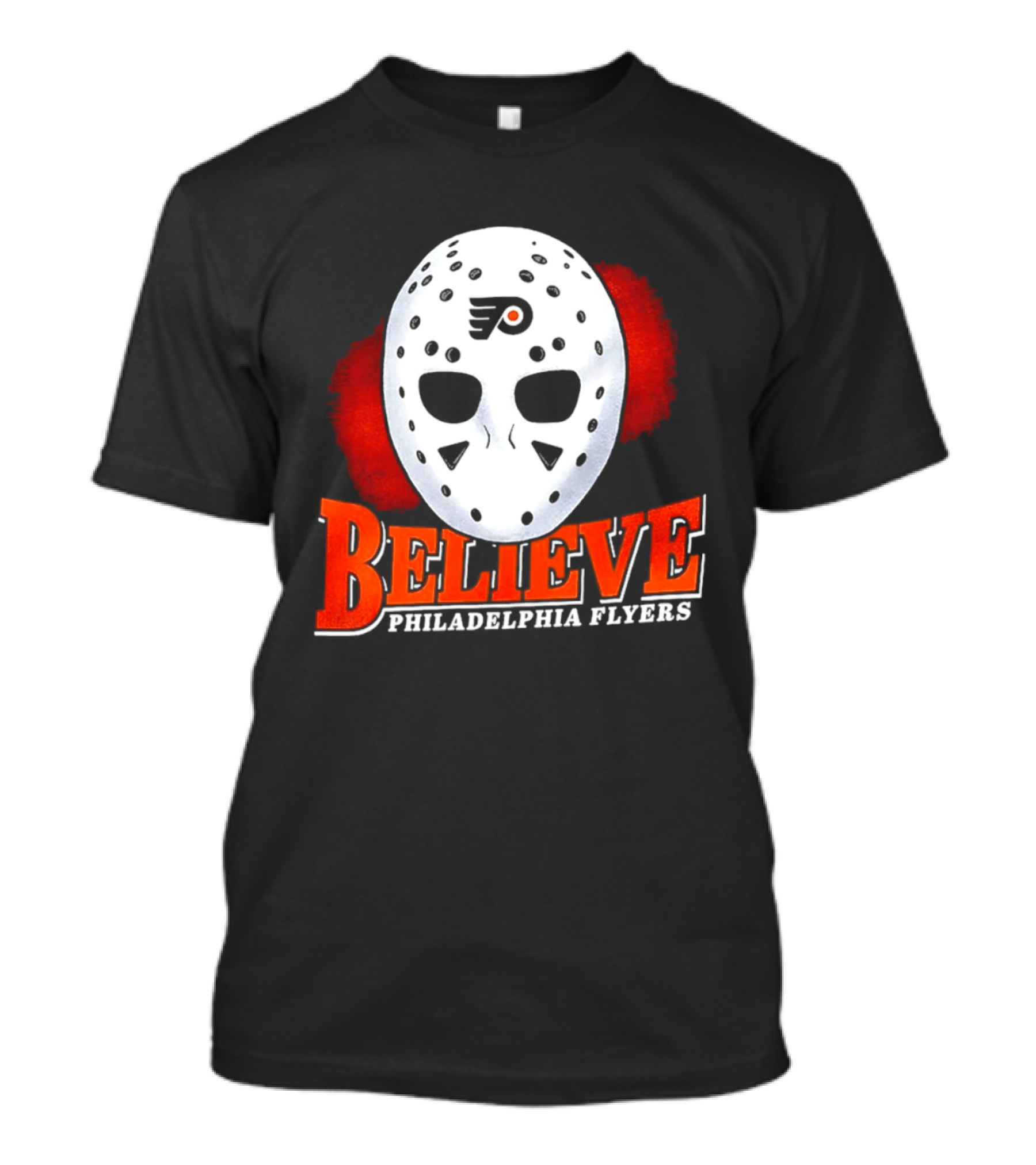Philadelphia Flyers Believe 2026 Hockey Mask T-Shirt