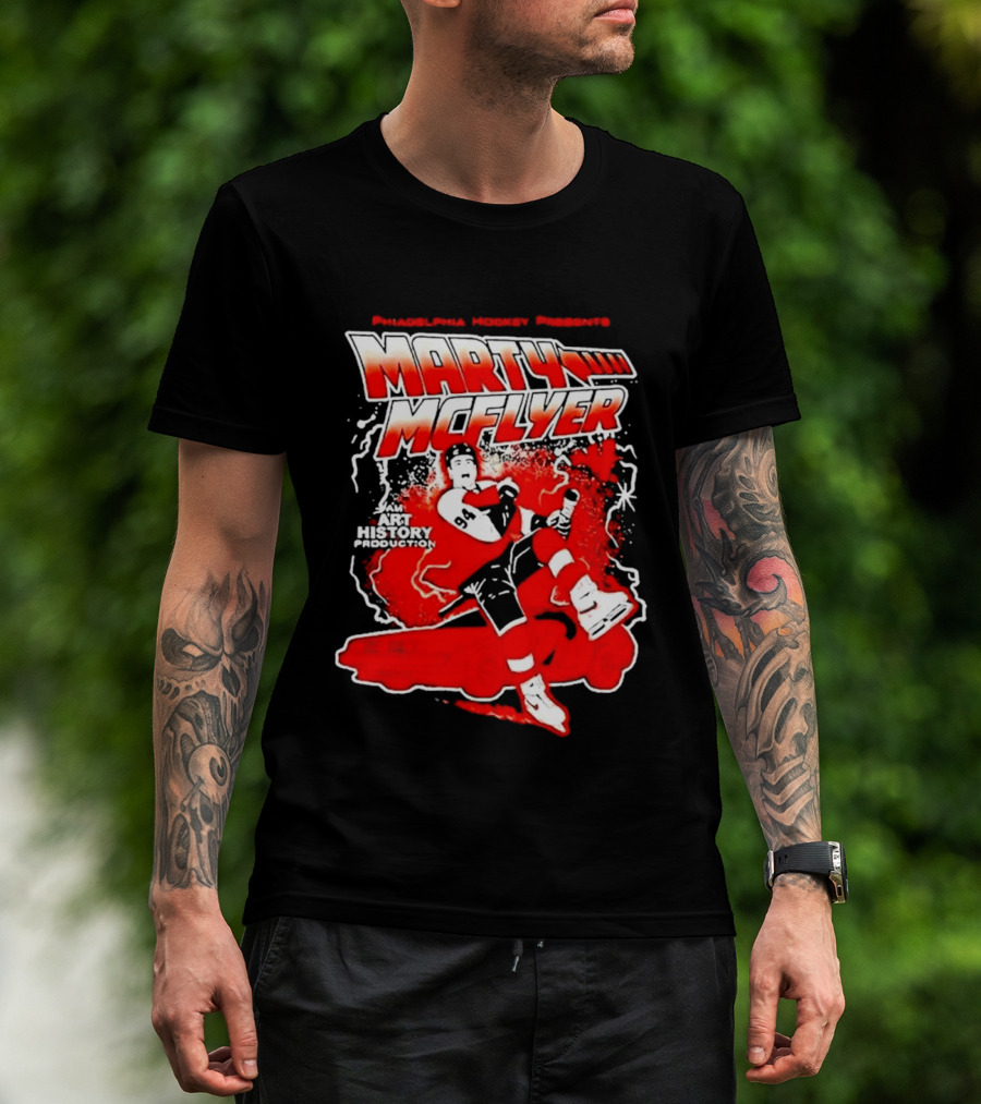 Philadelphia Hockey Presents Marty McFly 2026 With Philadelphia Flyers Hockey 97 T-Shirt
