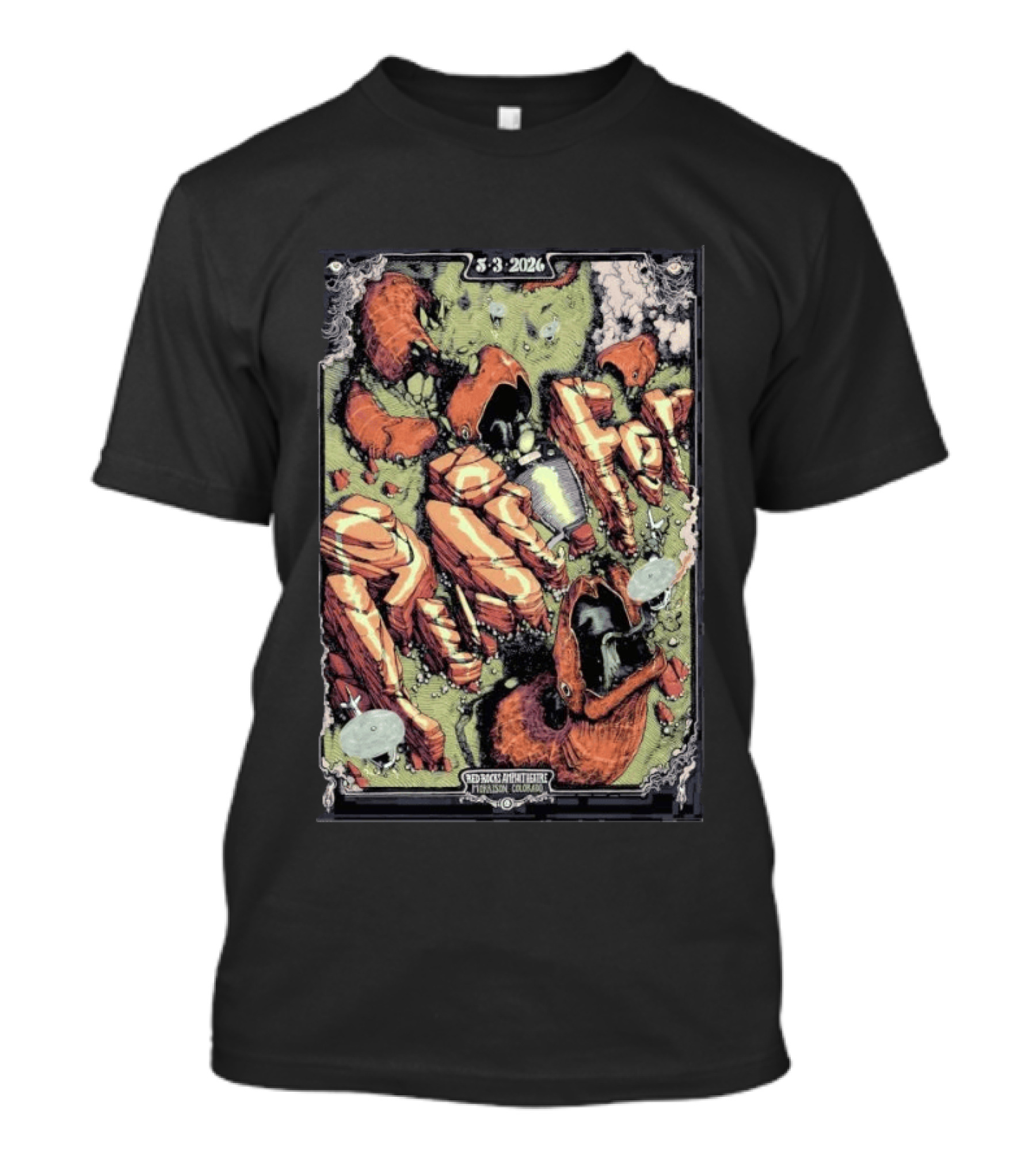 5 3 2026 Puscifer Red Rocks Amphitheatre Morrison Colorado T-Shirt