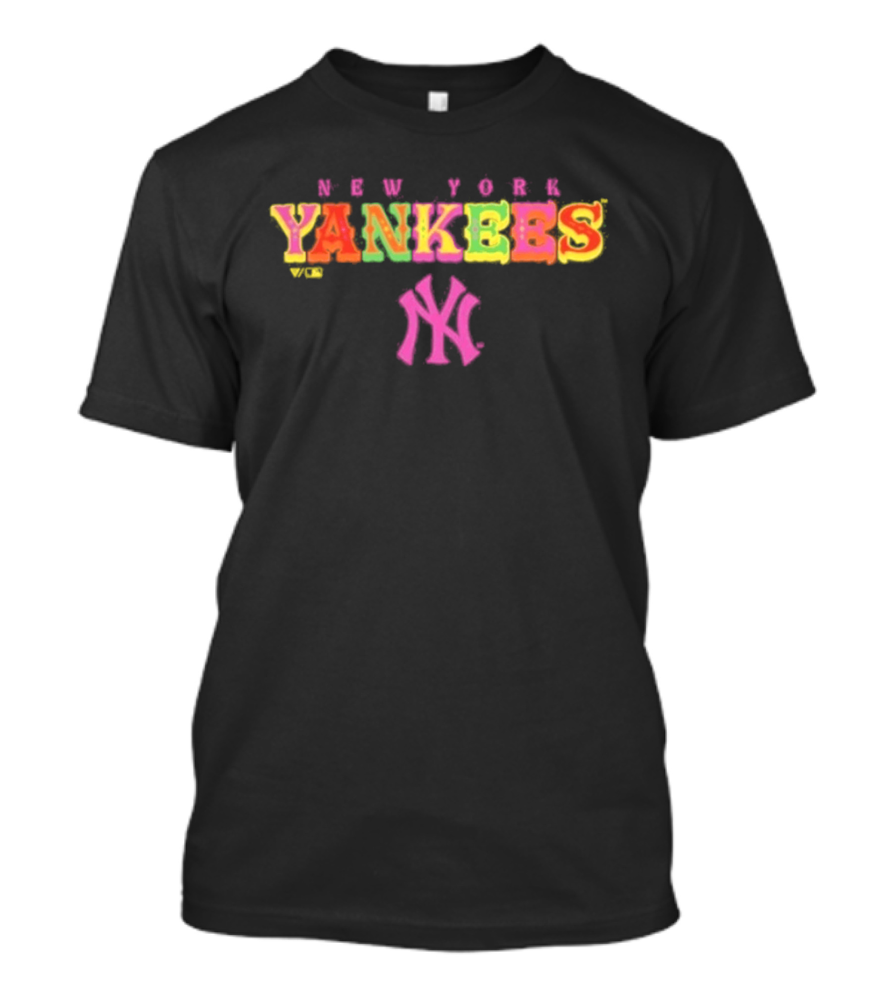New York Yankees Fiesta Colorful Neon T-Shirt