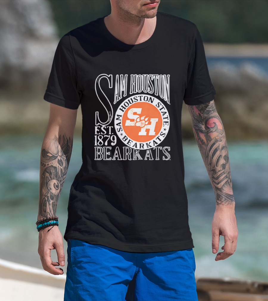 Sam Houston State Bearkats Est 1879 SH Paw T-Shirt