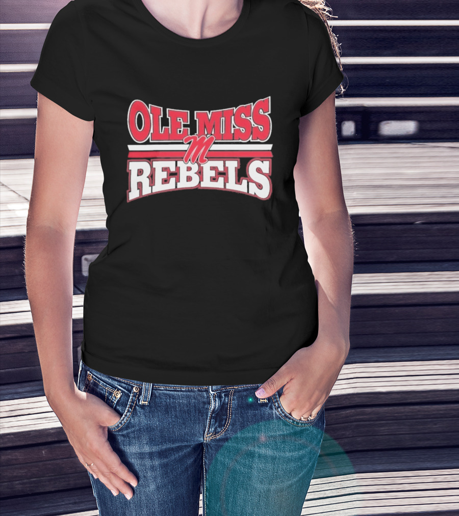Ole Miss Rebels Team M Zoom Sports Fan T-Shirt