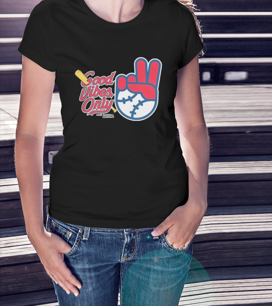 Good Vibes Only St. Louis Cardinals 2026 Baseball Peace Sign T-Shirt