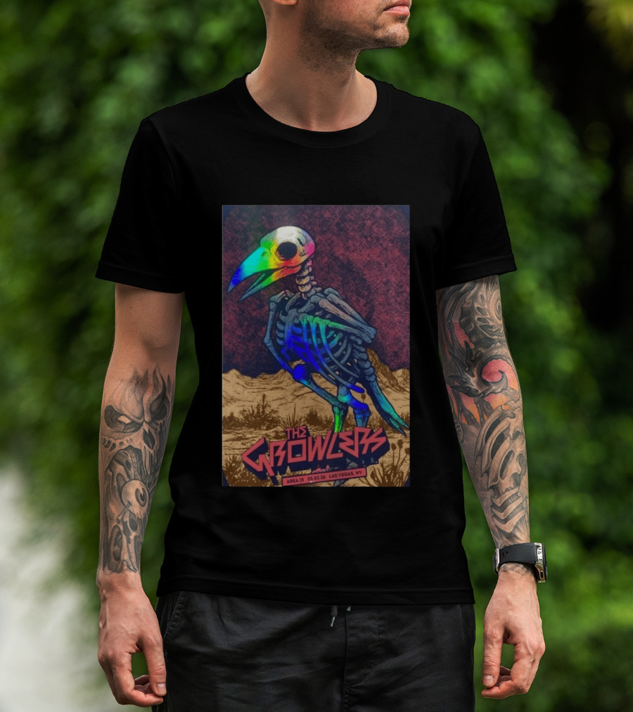 The Growlers Las Vegas Area 15 May 1 2026 Skeleton Bird T-Shirt