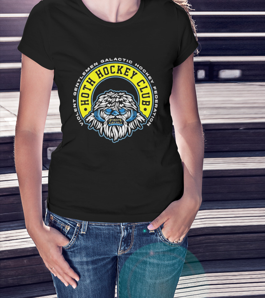 Violent Gentlemen Galactic Hockey Federation Hoth Hockey Club 2026 Wampa T-Shirt