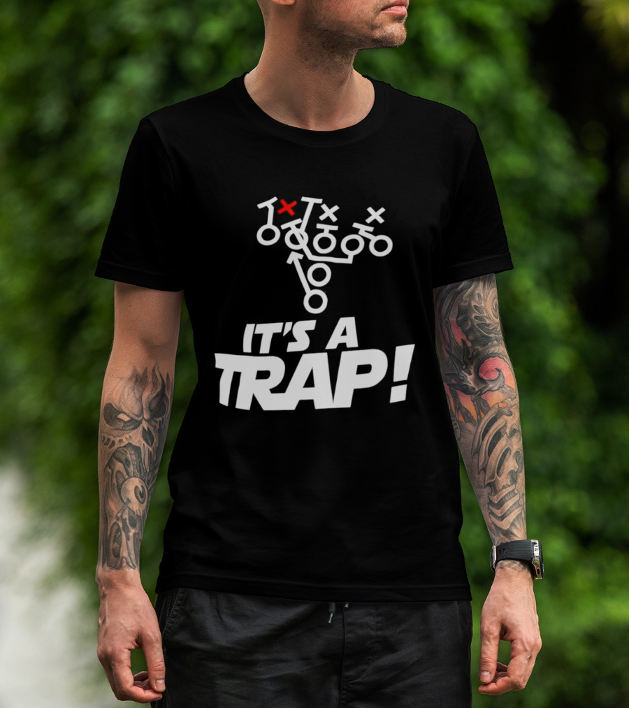 It's A Trap Star Wars Football Play Strategy T-Shirt
