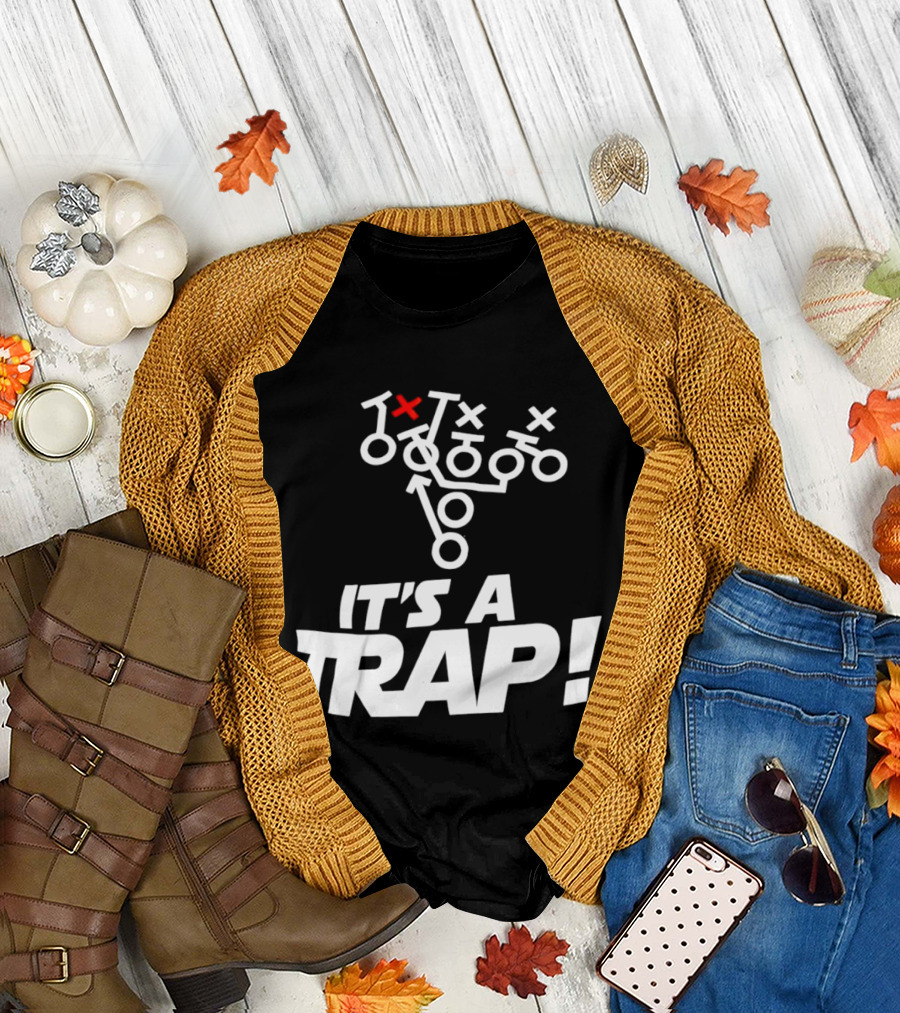 It's a Trap Star Wars Football Play Strategy T-Shirt