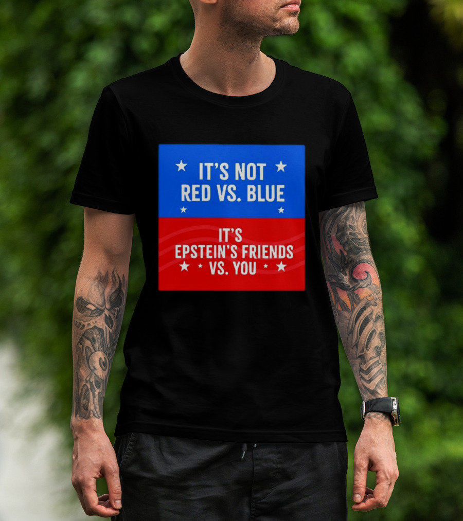 It's Not Red Vs Blue It's Epstein's Friends Vs You T-Shirt