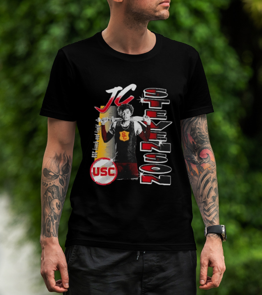 JC Stevenson USC Track And Field Player Name Athlete USC T-Shirt