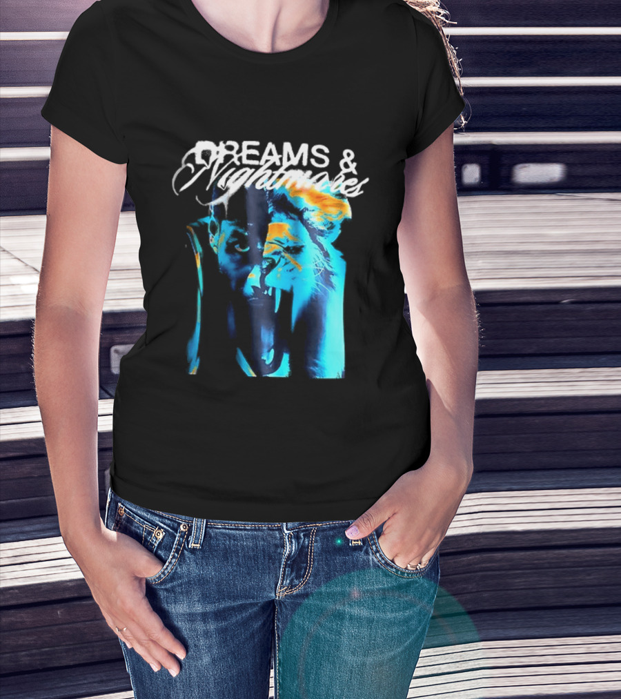 LeBron Dreams & Nightmares Nike Blue Orange Brushstroke T-Shirt