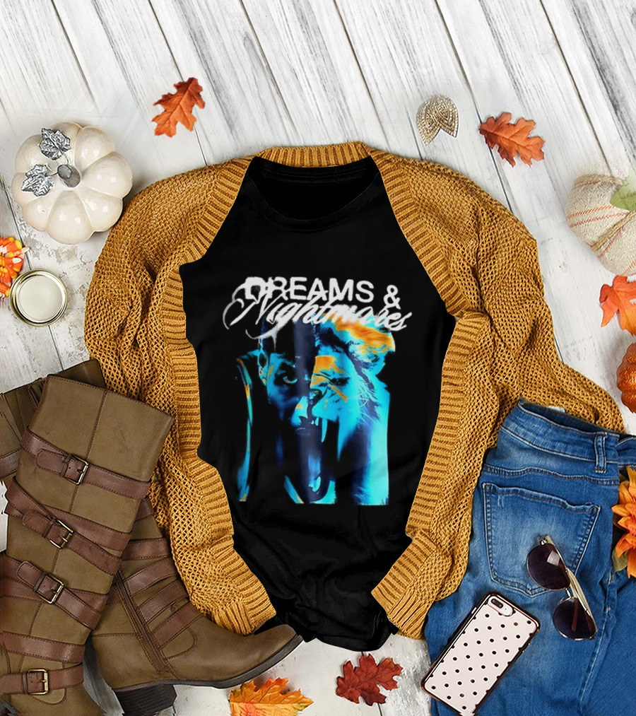 LeBron Dreams & Nightmares Nike Blue Orange Brushstroke T-Shirt