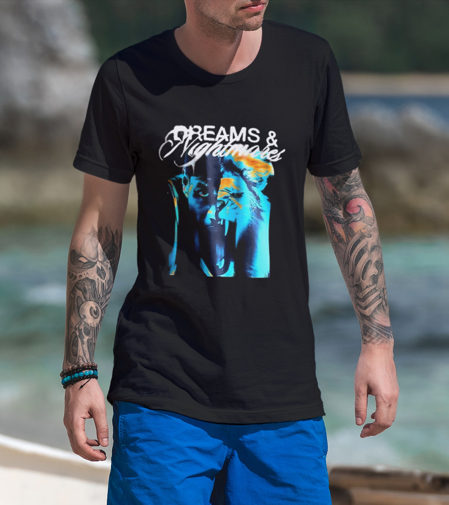 LeBron Dreams & Nightmares Nike Blue Orange Brushstroke T-Shirt