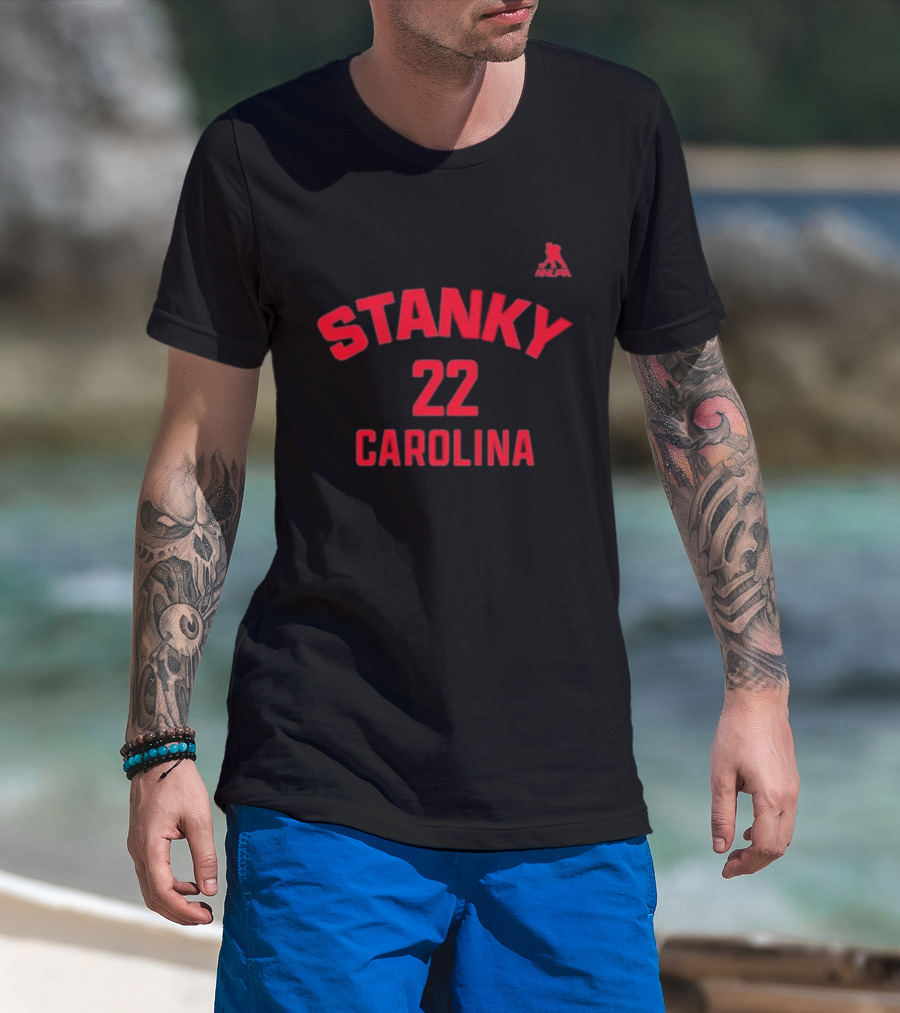 Logan Stankoven Carolina Name & Number T-Shirt